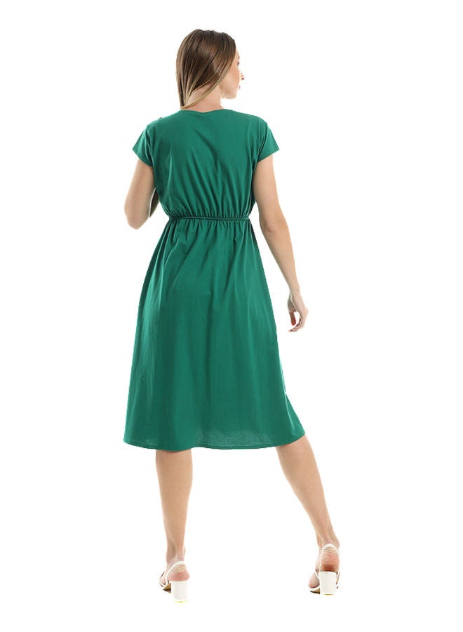 Green Wrap Dress