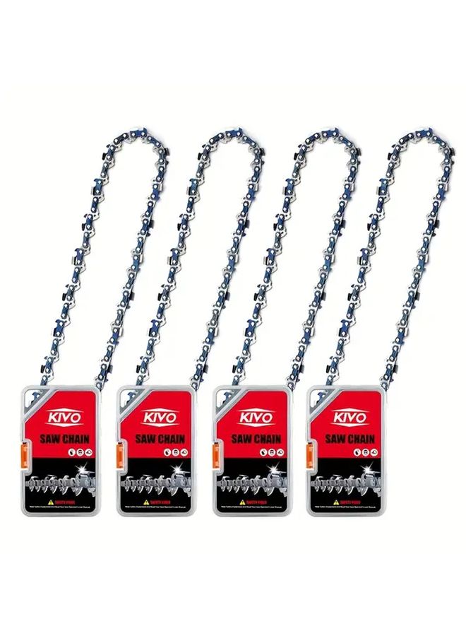 4 Pack Chainsaw Chain Set 12 Inch 45DL Replacement Chain - Image 3