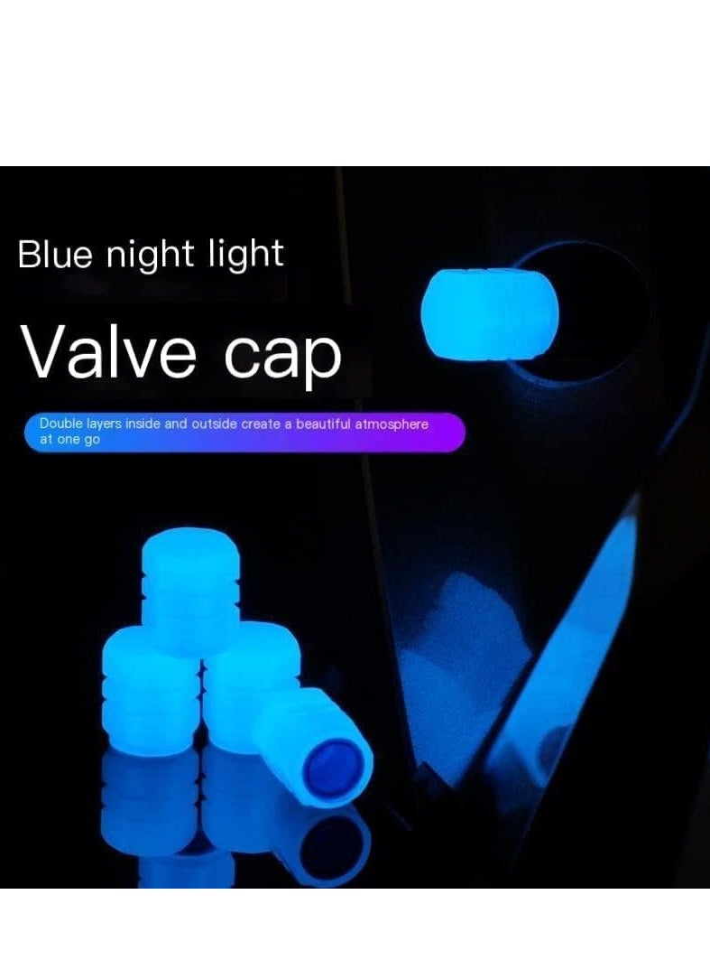 ١٢ قطعة من غطاء صمامات الإطار للسيارة، تضيء في الظلام، تستخدم لتغطية صمامات الهواء للسيارات والشاحنات والدفع الرباعي والدراجات النارية والدراجات - Image 2