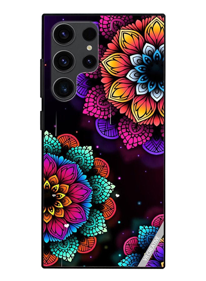VR CREATIVE Protective Case Cover For Samsung Galaxy S23 Ultra 5G Mandala Design Multicolour - Image 1