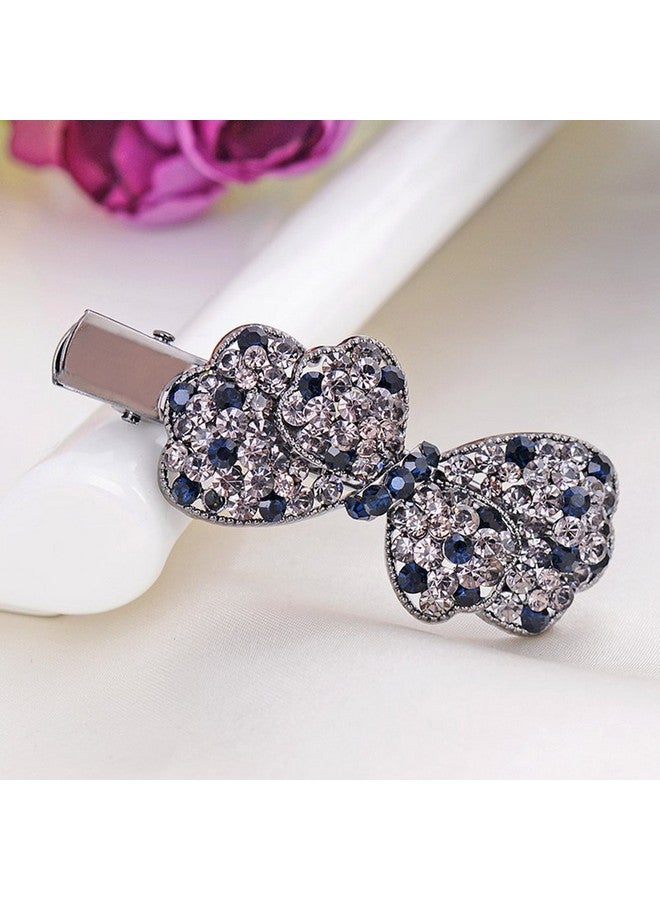 Ruihfas 2Pcs Vintage Crystal Rhinestone Bowknot Alligator Hair Pins Teeth Bows Hair Clips Hair Grip Hair Accessories Hairpins For Women Girls - Image 4