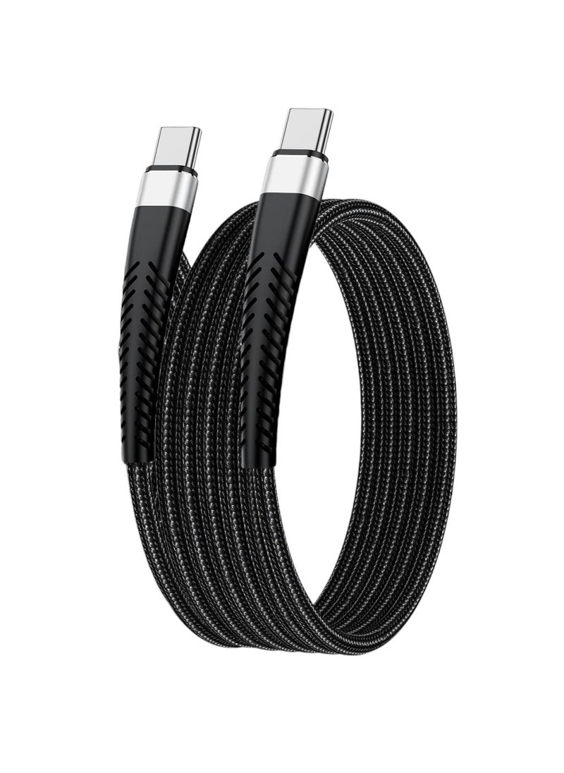 PROMASS PROMASS 2M Braided USB C to USB C Cable with Power Delivery Technology, 100W Fast Charging for iPhone 16 Pro Max iPhone 15 Pro iPad Mini 6 MacBook Pro 2021 14" 16" Mac Air 12.9" Samsung S24 Ultra Huawei P40  - Image 1