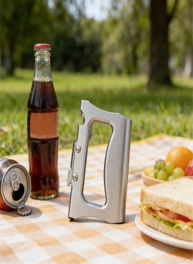 NAMOARLY Japanese Can Opener Manual Stainless Steel Portable Bottle Opener Multi-function Kitchen Tool for Home and Outdoor Use - Image 4
