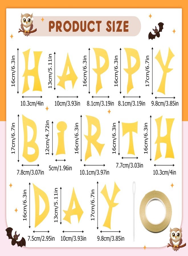 Remagr 13 Pcs Halloween Birthday Decorations Include Wizard Birthday Backdrop Banner and Magical Theme Wizard Hanging Swirl Decorations, Photoshoot Backdrop Foil Swirls Streamers for Party - Image 4