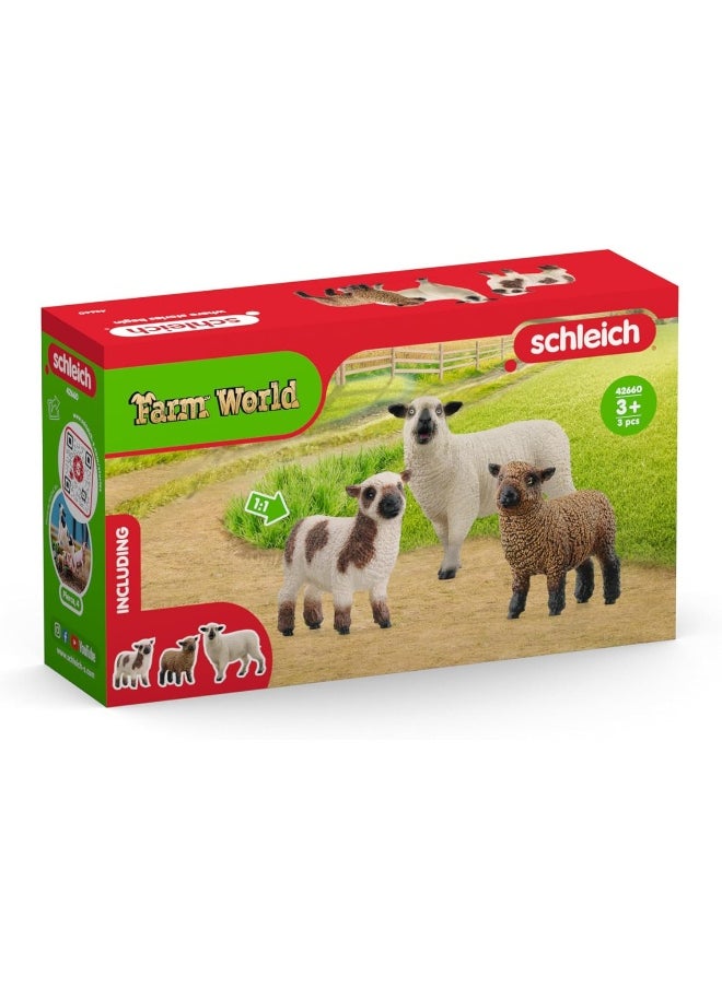 Schleich Schleich Farm World Sheep Friends Playset (3 Pieces)  - Image 3
