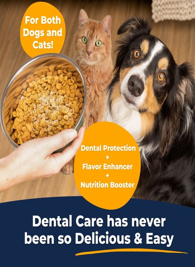 Tartar Shield Dental Sprinkles | Dog & Cat Food Topper Additive | Fights Tartar Plaque & Bad Breath Cleans Teeth & Gums | Pet Oral Health Support | USA Made | Low Calorie Human-Grade Beef - Image 2