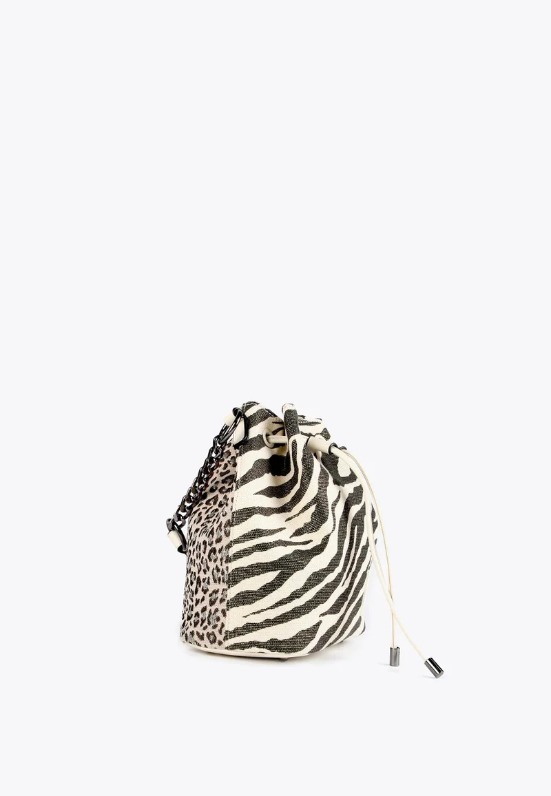 Lola Casademunt Animal Print Bucket Bag