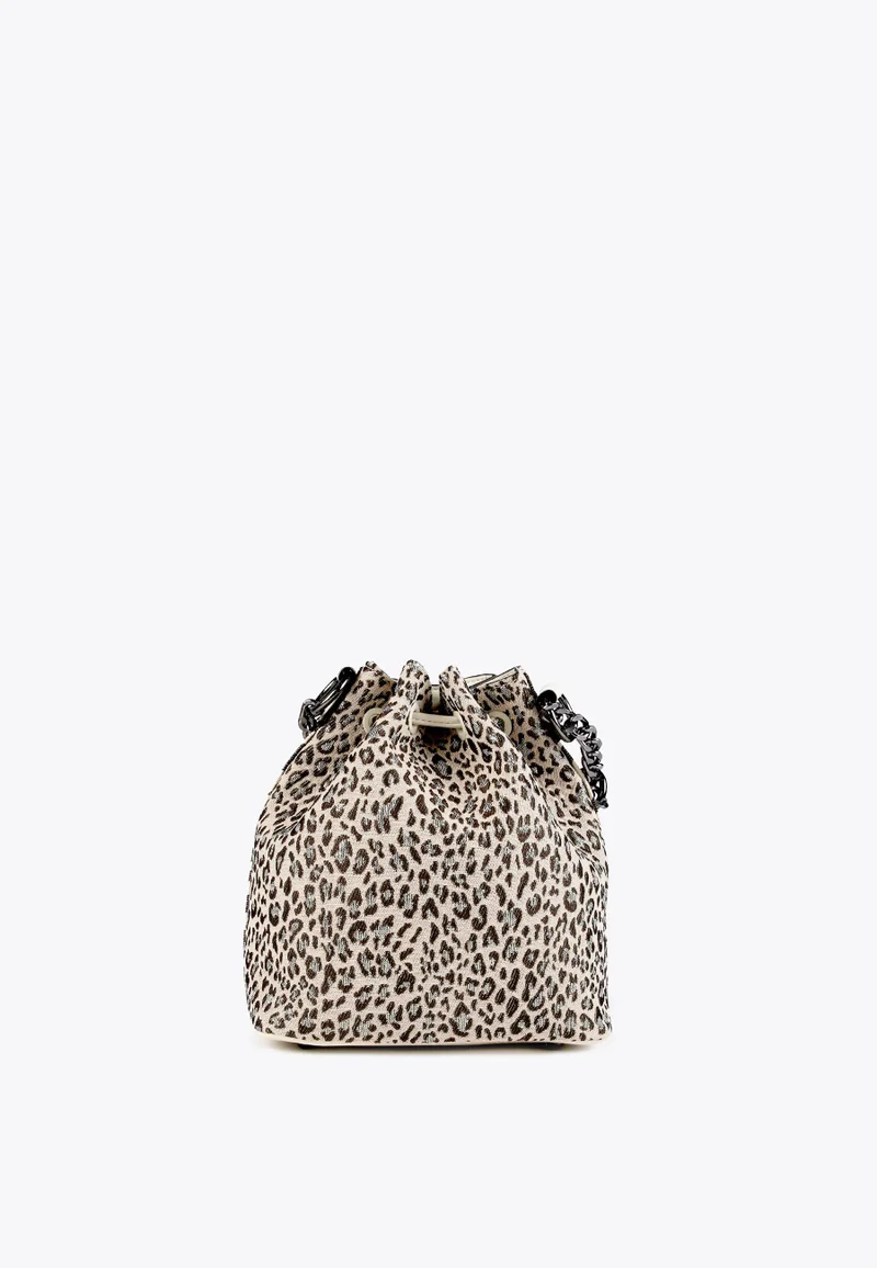 Lola Casademunt Animal Print Bucket Bag