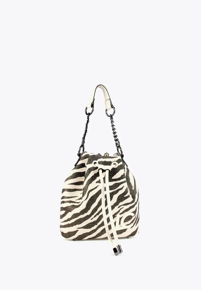 Lola Casademunt Animal Print Bucket Bag
