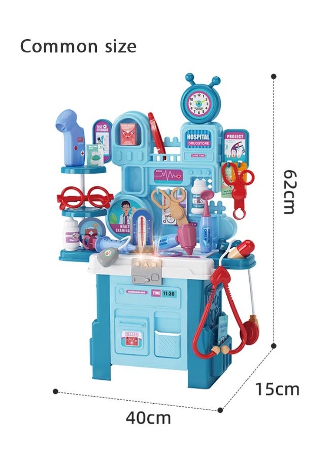 Kitchen Set Series, Kids Kitchen Playset, 56pcs Kid Play Kitchen with Realistic Lights and Various Accessories, Food Toys Kitchen with 3 Different Pieces of Music, Educational Toys for Boys Girls Toddlers Age - Image 2