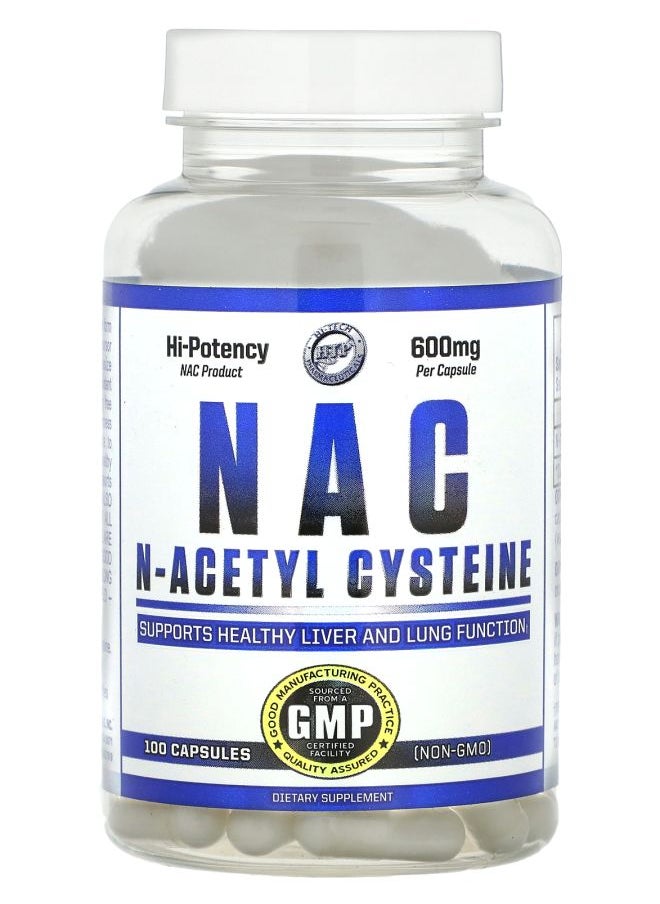 hi tech pharmaceuticals NAC 600 mg 100 Capsules 