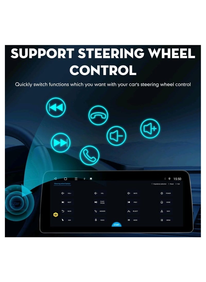 SHEZA STAR - Android Car Stereo 12.3 Inch For Honda Accord 2008 2009 2010 2011 2012 2GB RAM 32GB ROM Support Apple Carplay Android Auto With Complete Frame WiFi USB AHD Camera included - Image 1