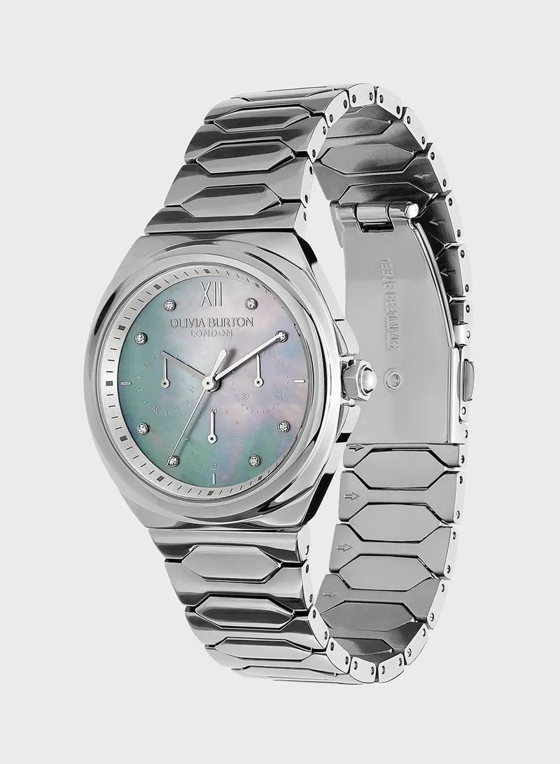 OLIVIA BURTON Steel Strap Analog Watch