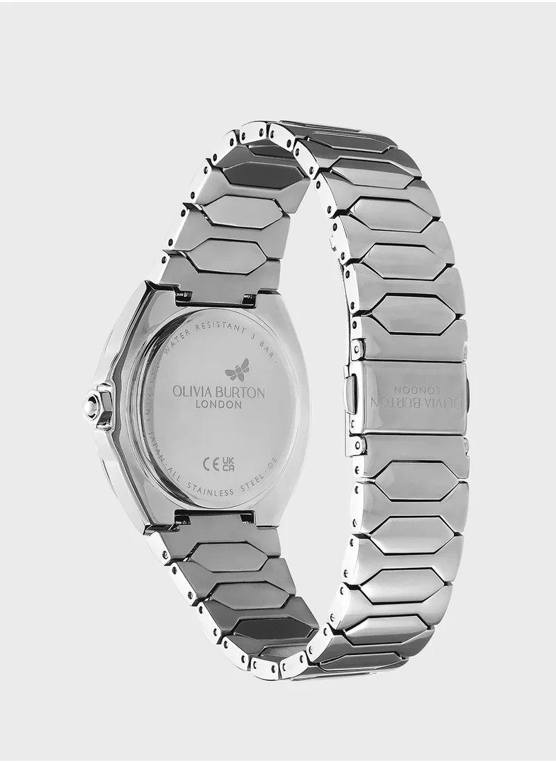 OLIVIA BURTON Steel Strap Analog Watch