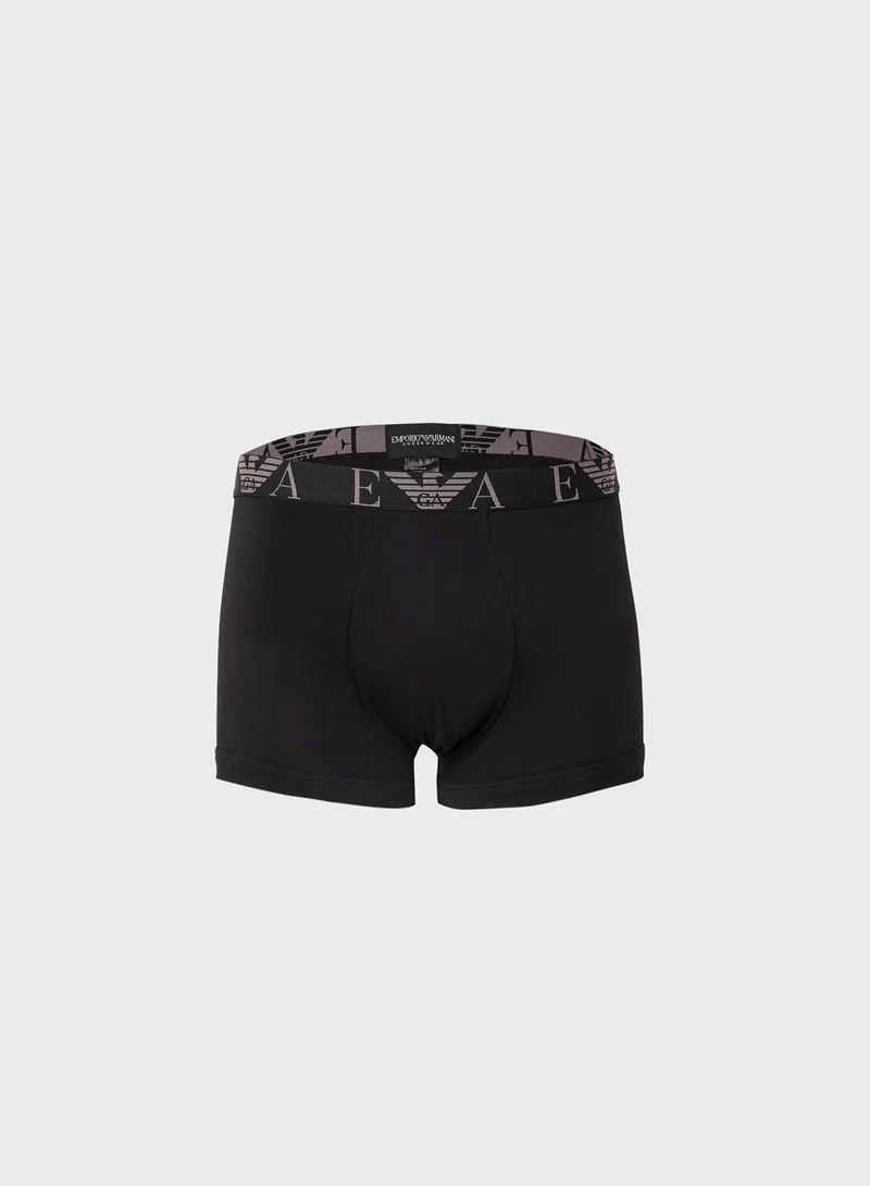 امبوريو ارماني 3 Pack Logo Band Boxers