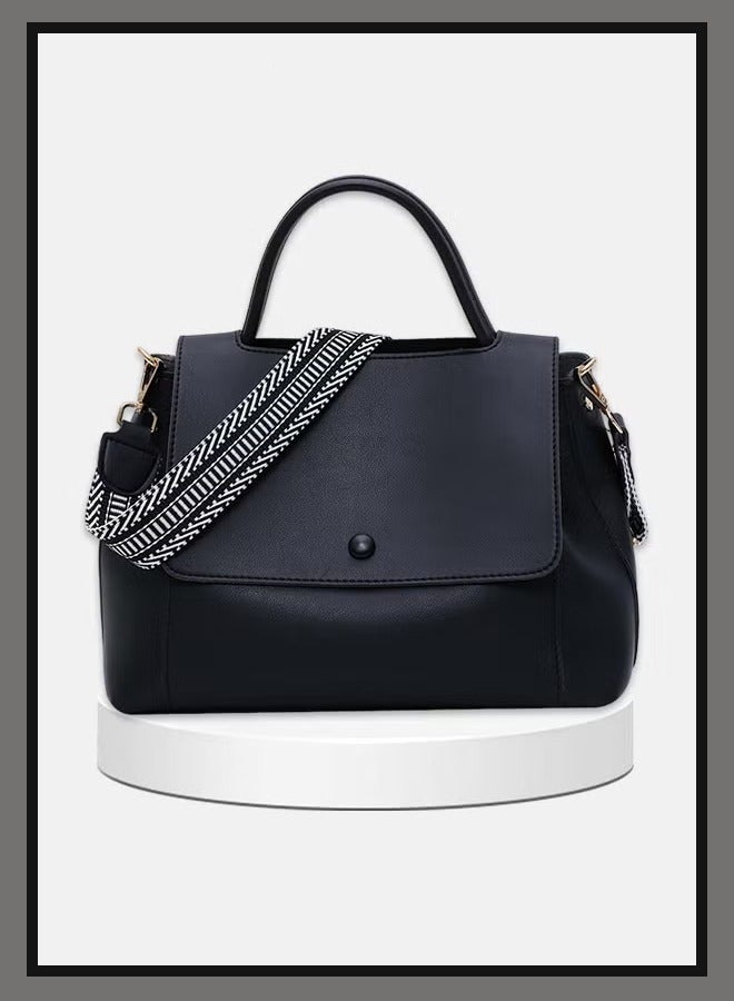 Canway Large Capacity Crossbody Bag for Women PU Leather Exquisite Sewing Thread Shoulder Bag Ladies Stylish Simple Handbag with Internal Zipper Bag and Hardware Suction Buckle - Image 1