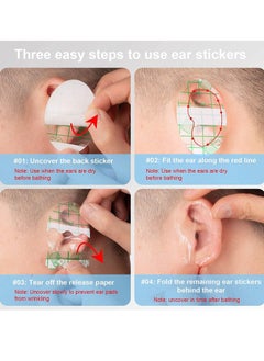 Gonice Baby Waterproof Ear Stickers, Baby Waterproof Ear Protector, Newborn Ear Protection（30 Pack）  - Image 4