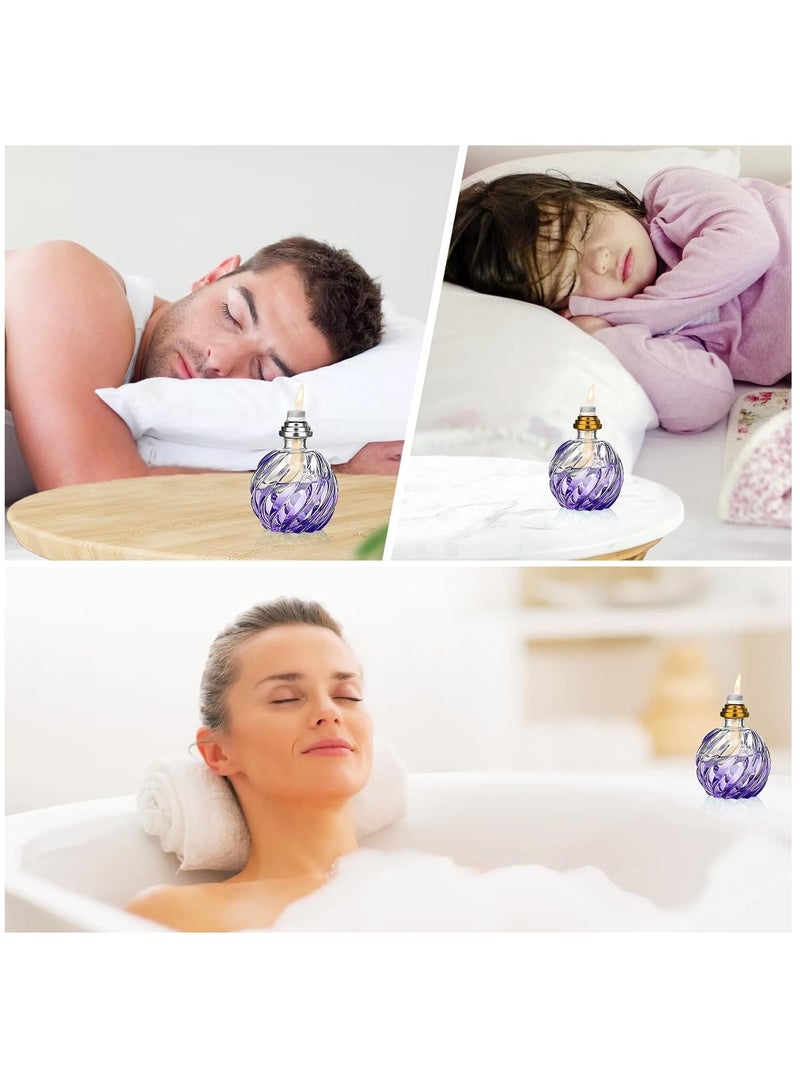 Zikra فتائل مصابيح الزيت العطرية، 2 قطع بدائل لفتائل مصابيح الزيت، فتيل لمصباح الزيت فتيل تحفيزي لموزع العطر (فضي وذهبي 18 مم) - Image 5