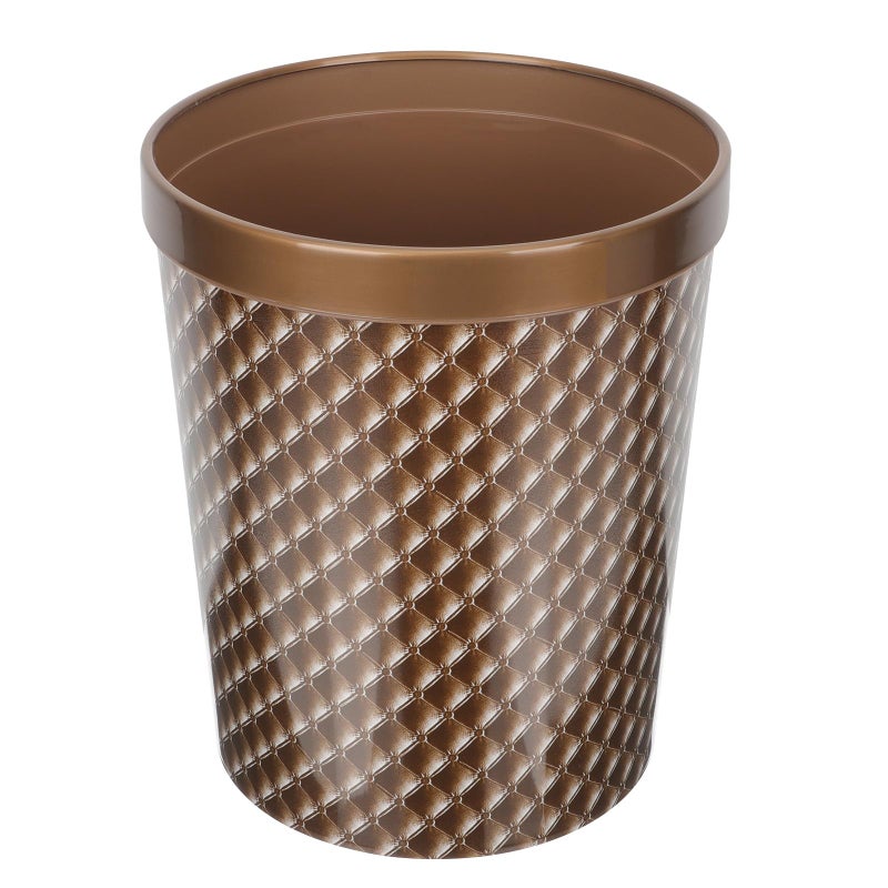 Sturdy Plastic Trash Can With Pressed Ring For Kitchen Office Home Desk And Living Room - Image 2
