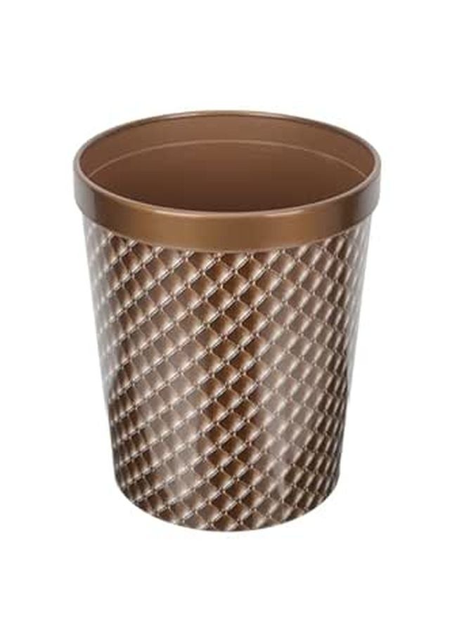 Sturdy Plastic Trash Can With Pressed Ring For Kitchen Office Home Desk And Living Room - Image 1