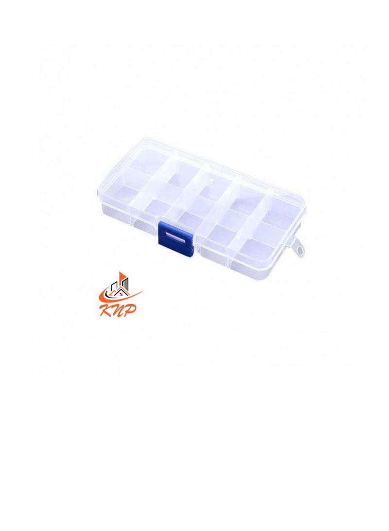 KNP Plastic Storage Box  10 Compartments 12.6 X 6.4 X 2.2cm - Image 2