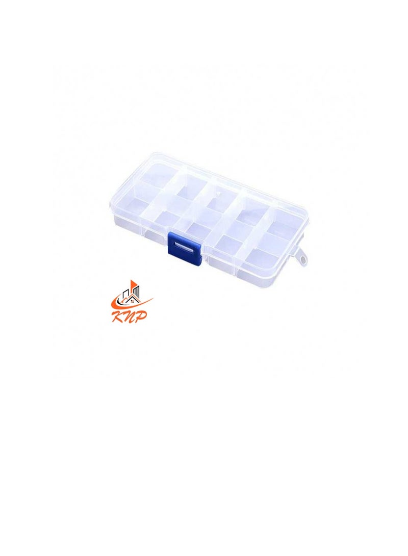 KNP Plastic Storage Box  10 Compartments 12.6 X 6.4 X 2.2cm - Image 3