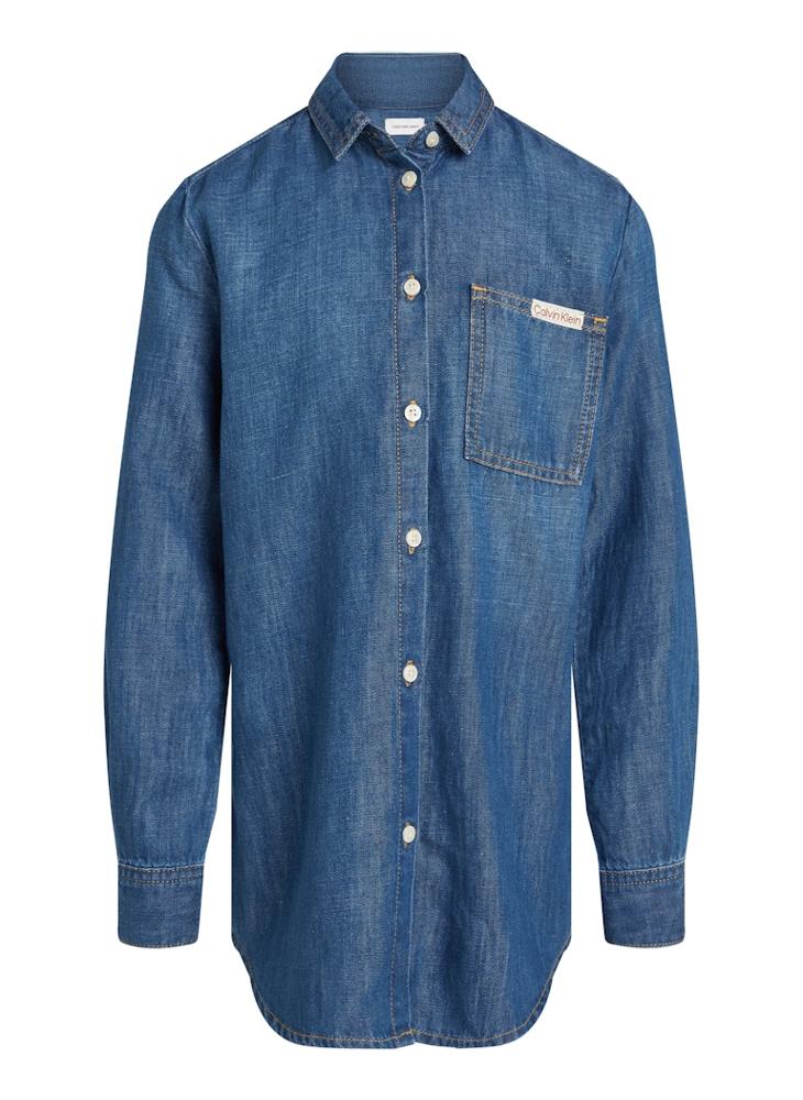 Calvin Klein Jeans Kids Denim Button Down Shirt  - Image 4