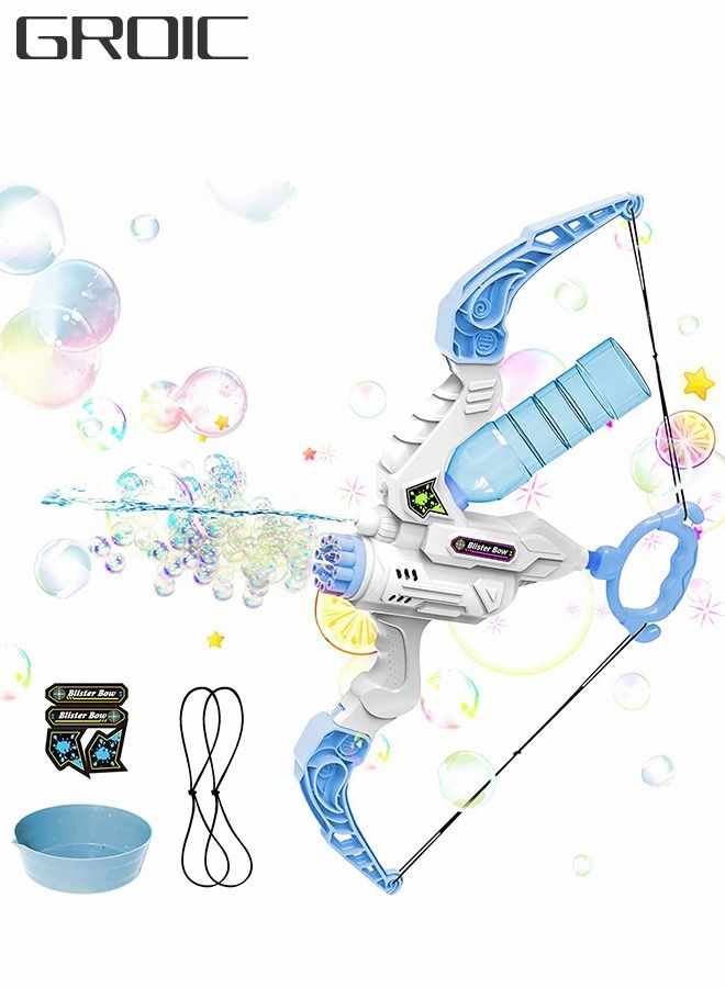 GROIC 2 in 1 Archery Bubble Water Gun Toy with Bow and Arrow-Water for Kids-Gatling Gun-Gift Boys Girls Summer Pool Beach Outdoor - Image 1