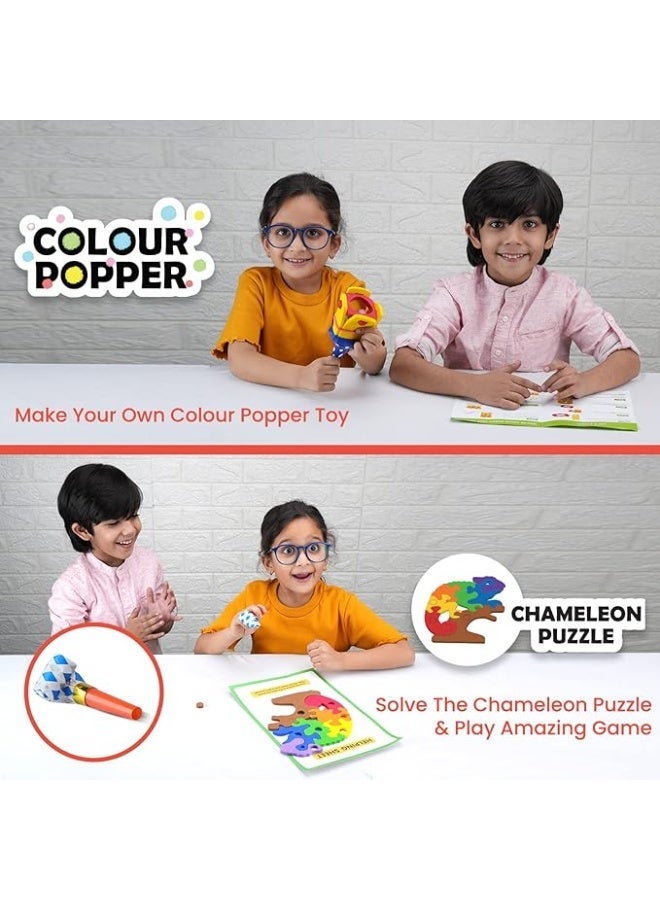 Smartivity Colour Carnival Activity Kit for 3 to 5 Years Old Toys/Games for Boys & Girls Age 3,4,5 Years | 5 in 1 Fun Activities - Rainbow Experiment, Colour Goggles, Puzzle & More - Image 2