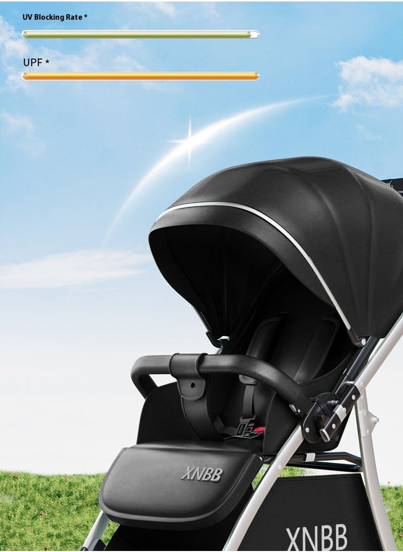 MaBaby - Twin Stroller, Foldable And Detachable Travel Stroller, Can Sit And Lie, Lightweight Pram From 0-4Years - Image 1