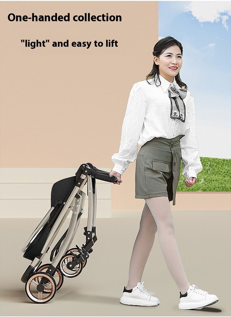 MaBaby - Twin Stroller, Foldable And Detachable Travel Stroller, Can Sit And Lie, Lightweight Pram From 0-4Years - Image 1