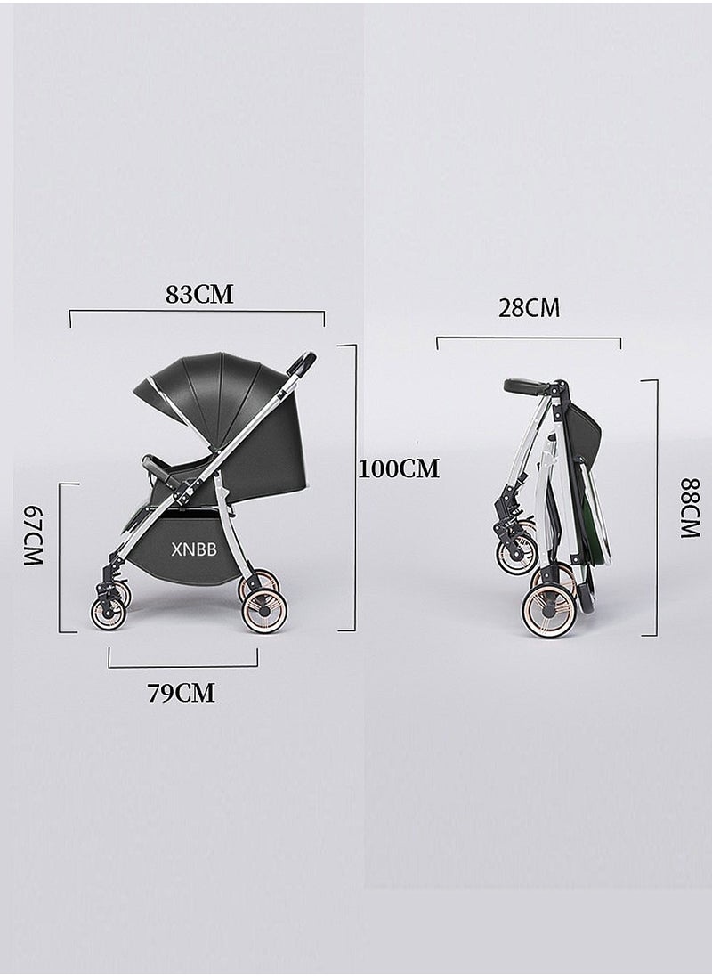 MaBaby - Twin Stroller, Foldable And Detachable Travel Stroller, Can Sit And Lie, Lightweight Pram From 0-4Years - Image 1