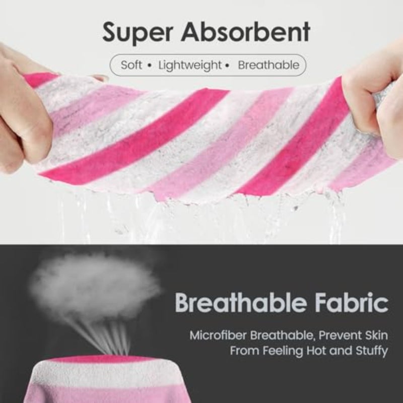 Microfiber Bath Towels,,30" x 60", Hanging Loop, Lint Free, Oversized, Soft, Super Absorbent, Fast Drying, Perfect for Shower, Sauna, Gym, Sports, Fitness, Yoga - Image 5