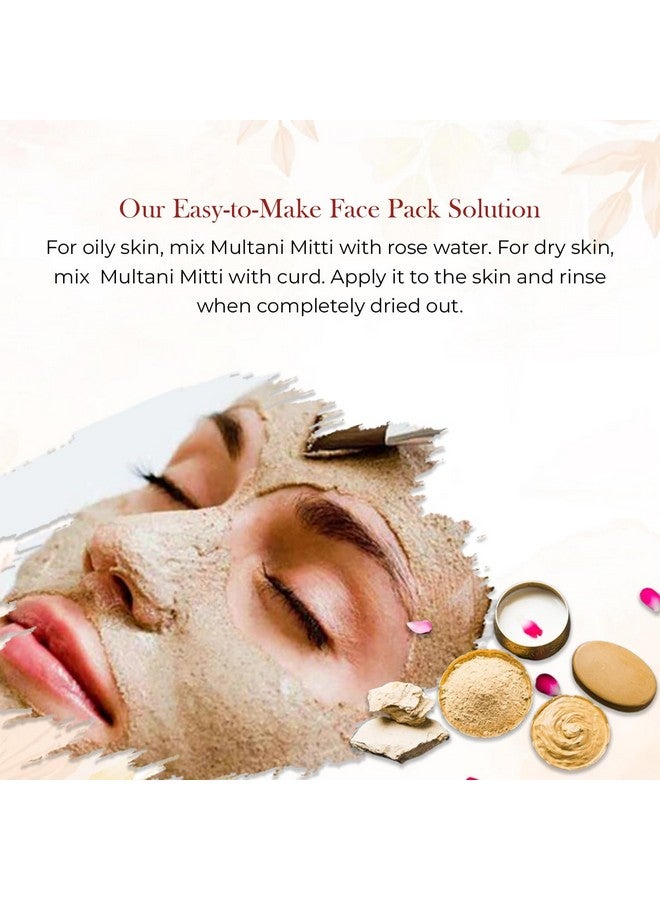 Mirintz 100% Natural Multani Mitti | (100 gms) Fuller's Earth DIY Clay Face Mask | Herbal Multani Mitti Powder for Face, Skin, & Hair | Ayurvedic Multani Matti Face Mask for Women Skin Care & Hair Care - Image 4