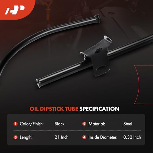 A-Premium Engine Oil Dipstick Tube Compatible with Toyota Tacoma 2005-2015, Tundra 2005-2011, 4Runner 2003-2009, FJ Cruiser 2007-2010, 4.0L, GAS - Image 2