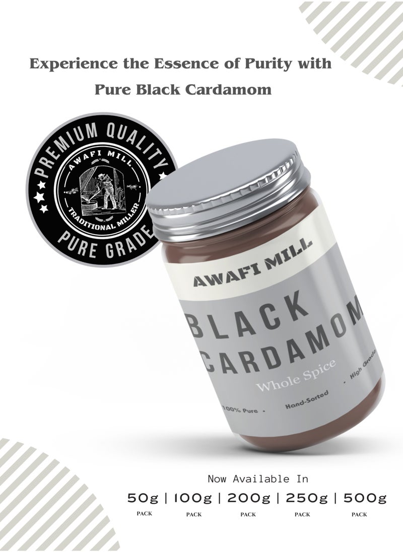 Awafi Mill Awafi Mill Whole Black Cardamom | Premium Aromatic Spice for Flavorful Dishes  - Image 4