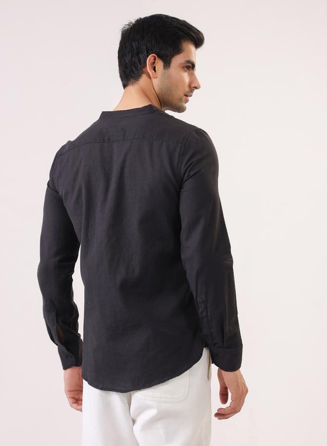 TRULOOM Men Solid Regular Fit Cotton Shirt - Image 3
