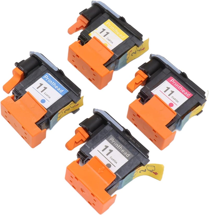 كلاراكو رأس طباعة بديل لطابعة HP Designjet 100 110 111 500 510 800 813 850 من Klarako، مكون من 4 قطع. - Image 3