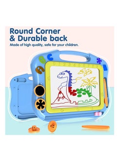 Y&D Magnetic Drawing Board table with Stamps PenColorful Erasable Magnet Writing Sketching Pad for Toddlers Learning Toys Education Doodle 3+ YearOld Kids Birthday Gift  - Image 2