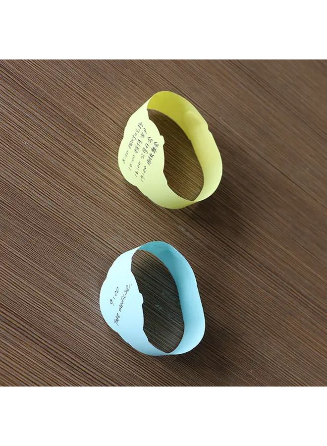 Blue 25 Pages Wearable Watch Notepad Reusable Sticky Backing for Task Management - Image 4