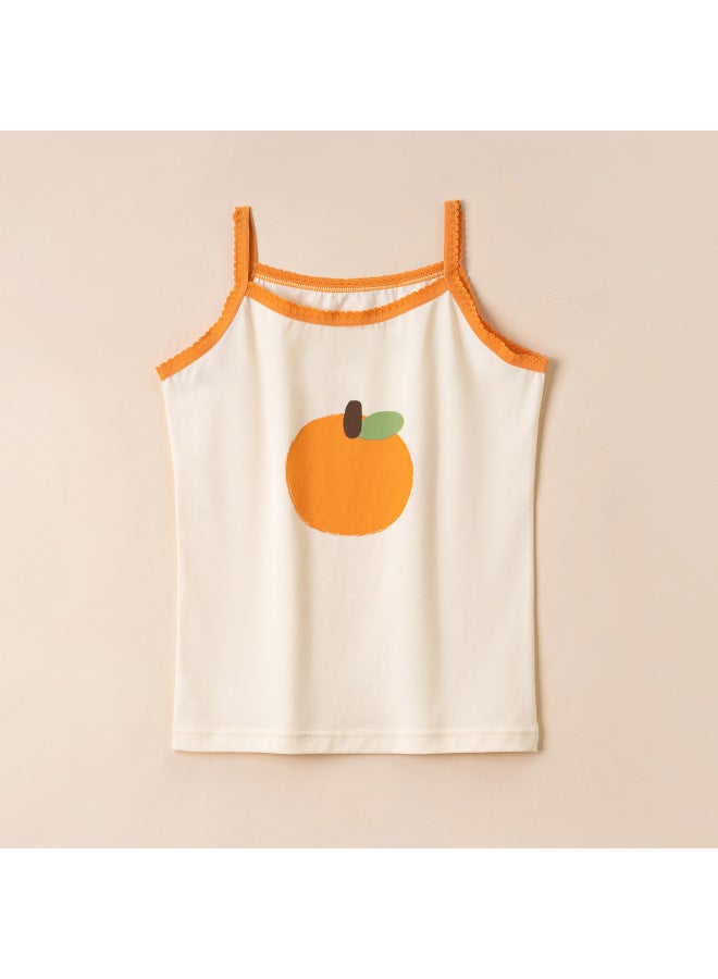 2026 Summer New Style A-class Girls' Cotton Camisole, Thin And Soft With Lace, Korean Style Baby Outerwear Vest