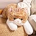 SNOWOLF Weighted Cat Stuffed Animals Plush Toy 197in Realistic Orange Cat Plushie Kawaii Toys Soft Ginger Kitten Doll Gift for Boys Girls Birthday Christmas - Image 4