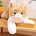 SNOWOLF Weighted Cat Stuffed Animals Plush Toy 197in Realistic Orange Cat Plushie Kawaii Toys Soft Ginger Kitten Doll Gift for Boys Girls Birthday Christmas - Image 2