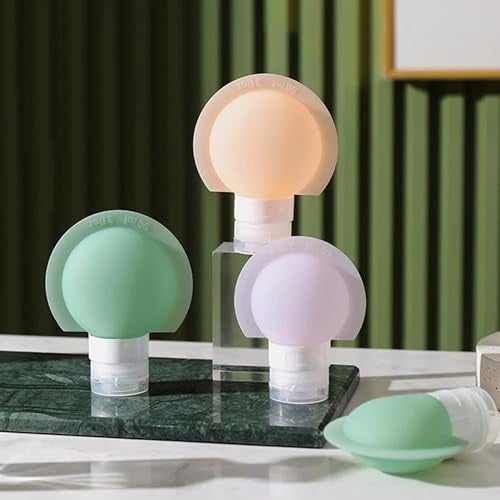 VIVUE Silicone Lotion Bottle | 60ml Reusable Portable Travel Bottles for Toiletries | Squeeze Container Dispenser Silicone Bottle For Shampoo, Lotion, Soap, Liquids 3 Pack - Image 1