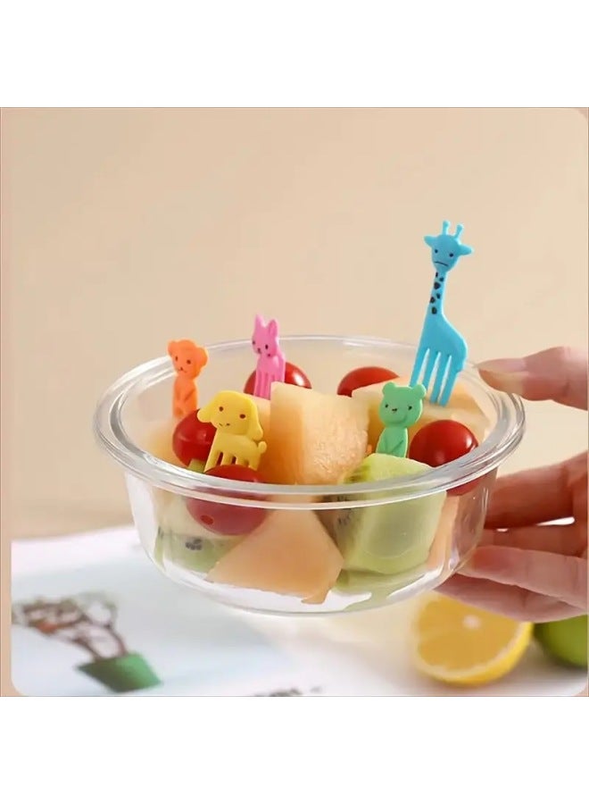 Cross-border Japanese Household Cartoon Creative Fruit Fork Color Cute Animal Fruit Fork Suit Wholesale-Color:Opp Bag-Specifications:[factory Direct Sales] Three-dimensional Leaf Style 8pcs  - Image 4