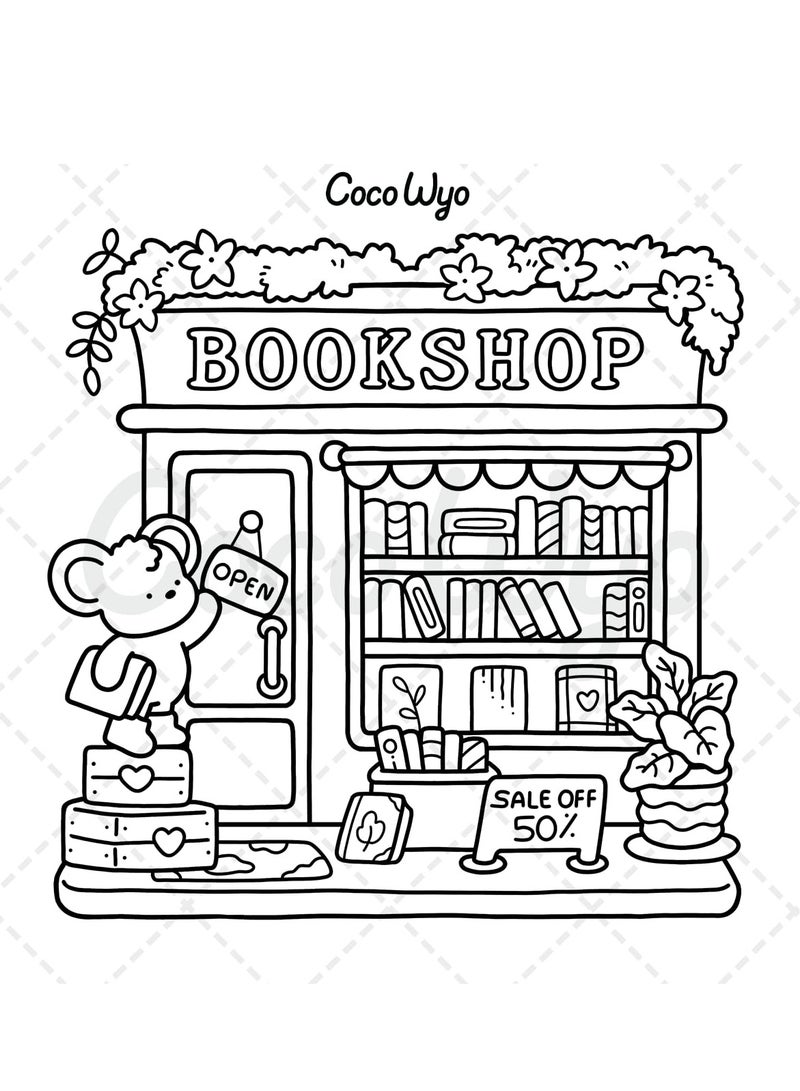 General Little Corner: Mindfulness Coloring Book for Adults & Teens – Whimsical Nordic Cozy Spaces with Super Cute Hygge Designs, Stress-Relieving Art Therapy (Cozy Spaces Series)  - Image 3