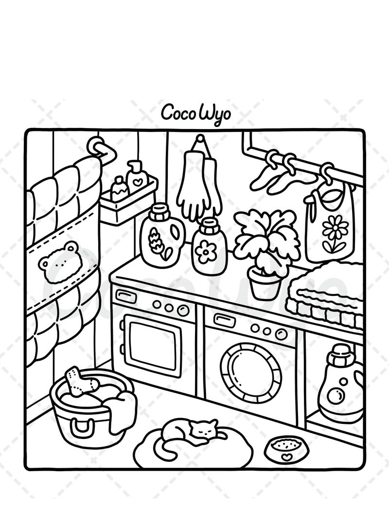 General Little Corner: Mindfulness Coloring Book for Adults & Teens – Whimsical Nordic Cozy Spaces with Super Cute Hygge Designs, Stress-Relieving Art Therapy (Cozy Spaces Series)  - Image 5