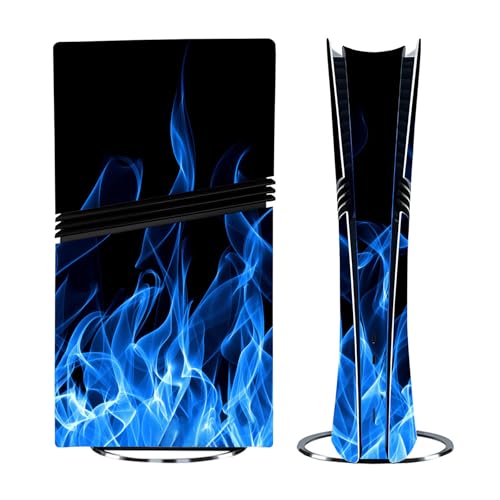 CXWITHY Console Skin for PS5 Pro, Sticker Cover for PS5 Pro Controller, Protective Vinyl Decal Skin Wrap for Digital Edition (Blue) - Image 2