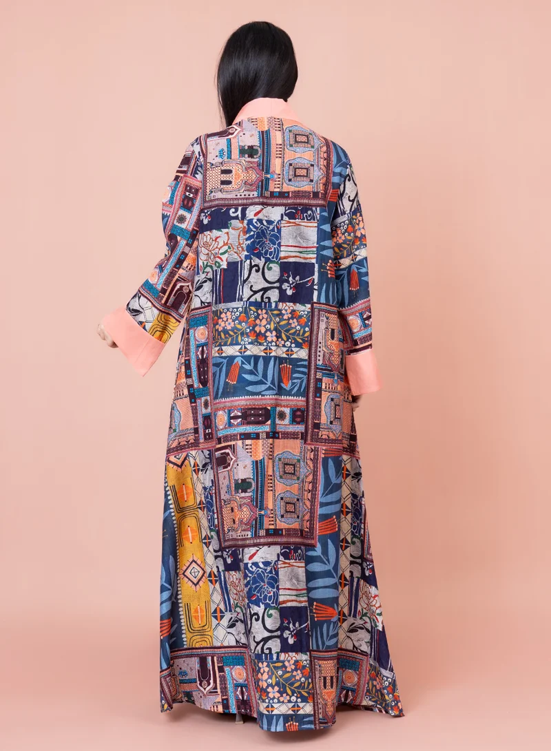 IKKXA Color Splash Jalabiya IK1024 Beige
