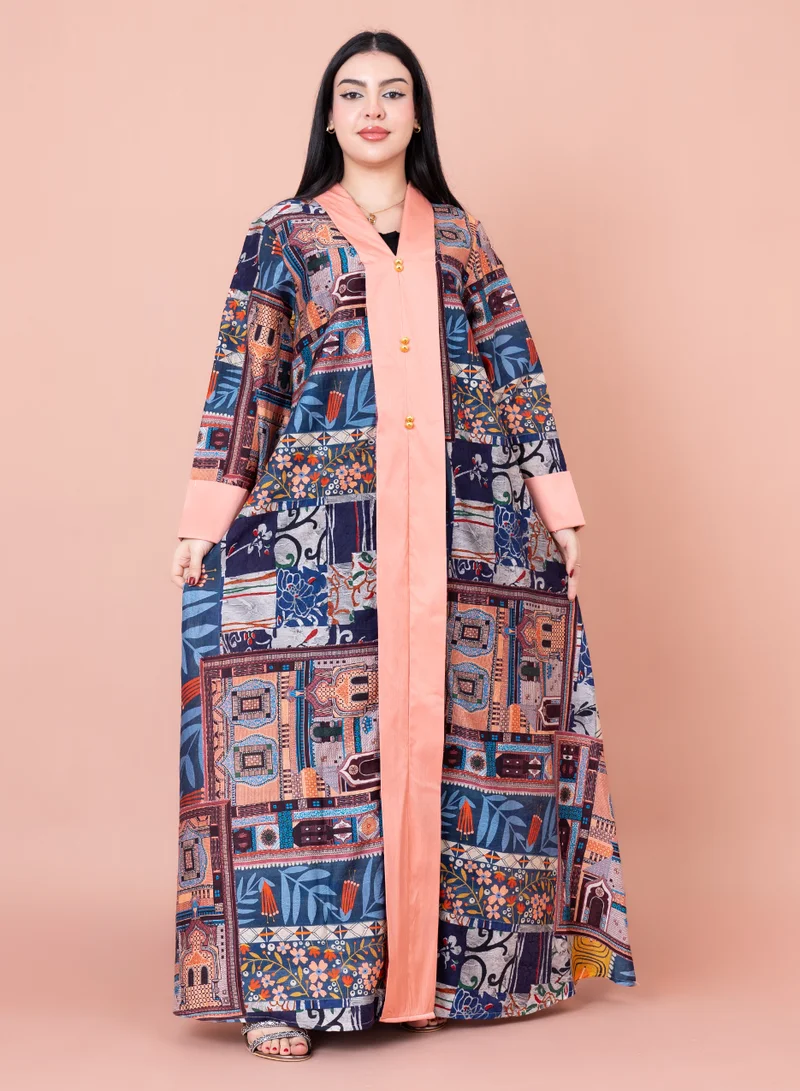 IKKXA Color Splash Jalabiya IK1024 Beige